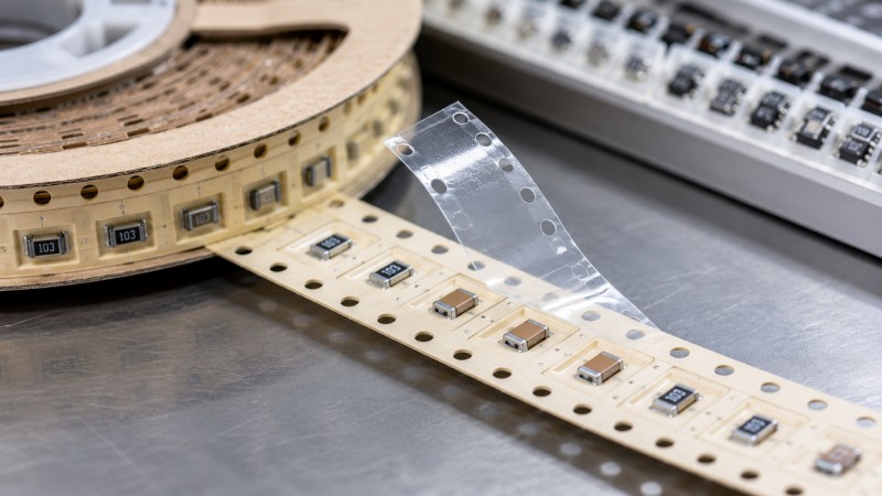 Paper carrier tape pocket design for small SMD electronic components